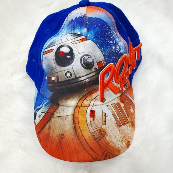 Star Wars BB-8 Hat "Roll With It" NWOT Adjustable Snapback Baseball Hat - Picture 1 of 10
